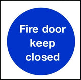 Fire door keep closed sign