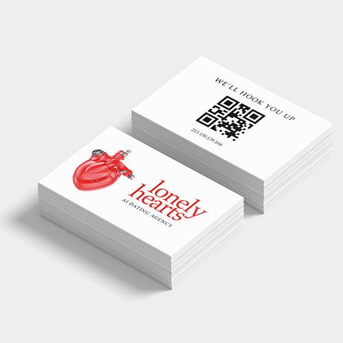 350gsm Silk Business Cards