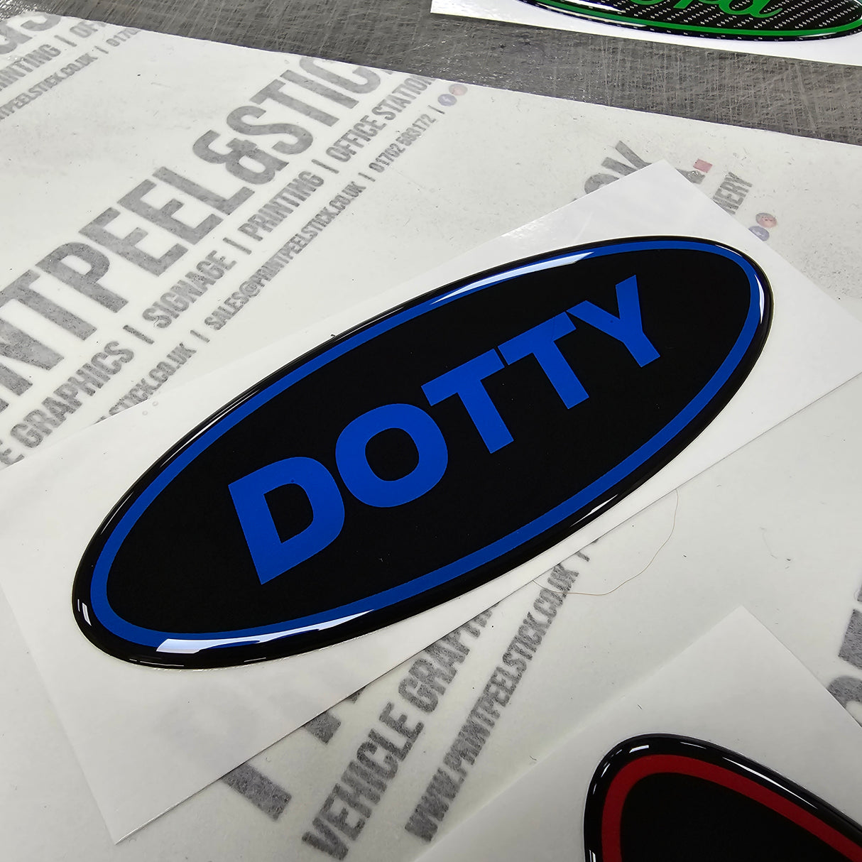 "Oval" Ford Gel Badge Overlays - Mk2 KA