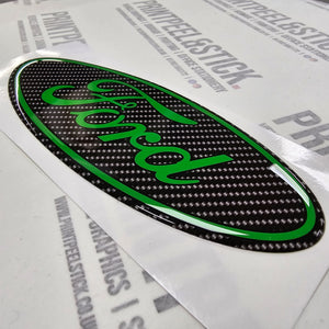 "Oval" Ford Gel Badge Overlays - Mk2 KA