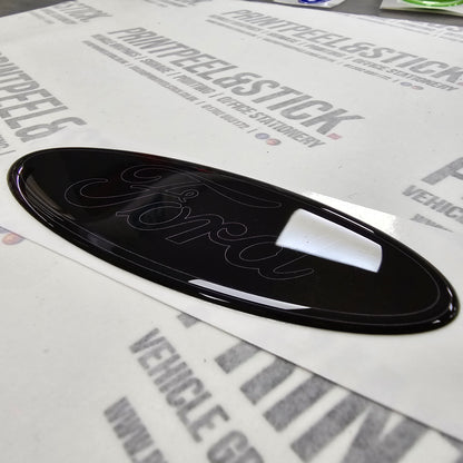 "Oval" Ford Gel Badge Overlays - Mk8.5 (Face Lift) Fiesta