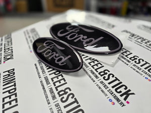 "Oval" Ford Gel Badge Overlays - New Capri EV (2024 -)