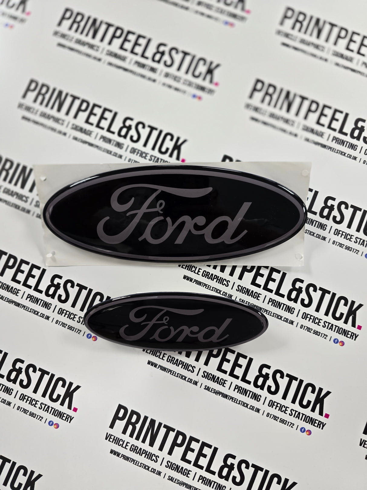 "Oval" Ford Gel Badge Overlays - New Explorer EV (2024 -)