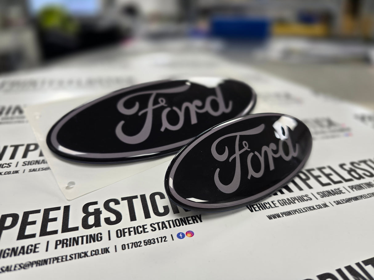 "Oval" Ford Gel Badge Overlays - New Explorer EV (2024 -)