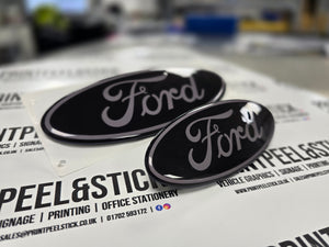 "Oval" Ford Gel Badge Overlays - New Capri EV (2024 -)