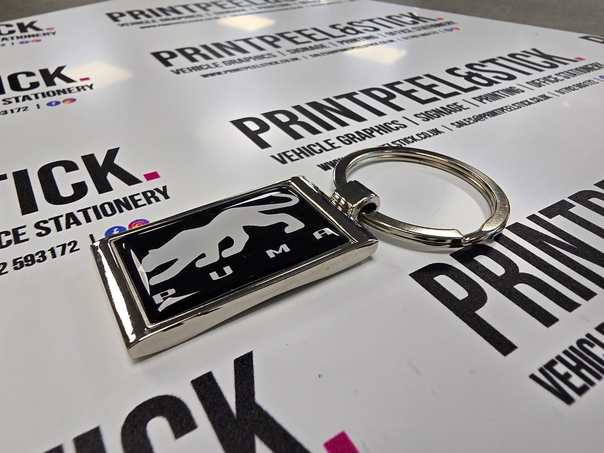 Vehicle Branded Rectangular Key Ring