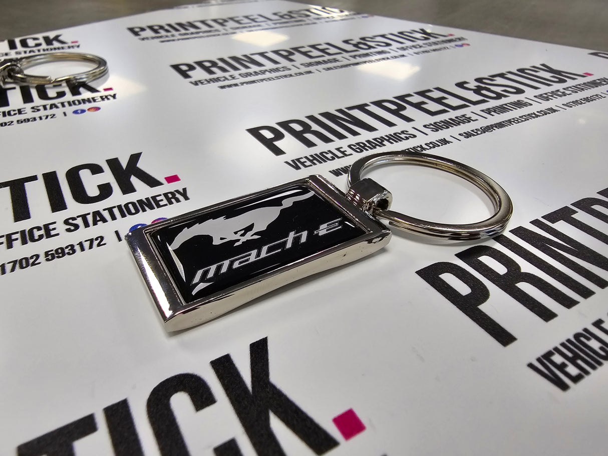 Vehicle Branded Rectangular Key Ring