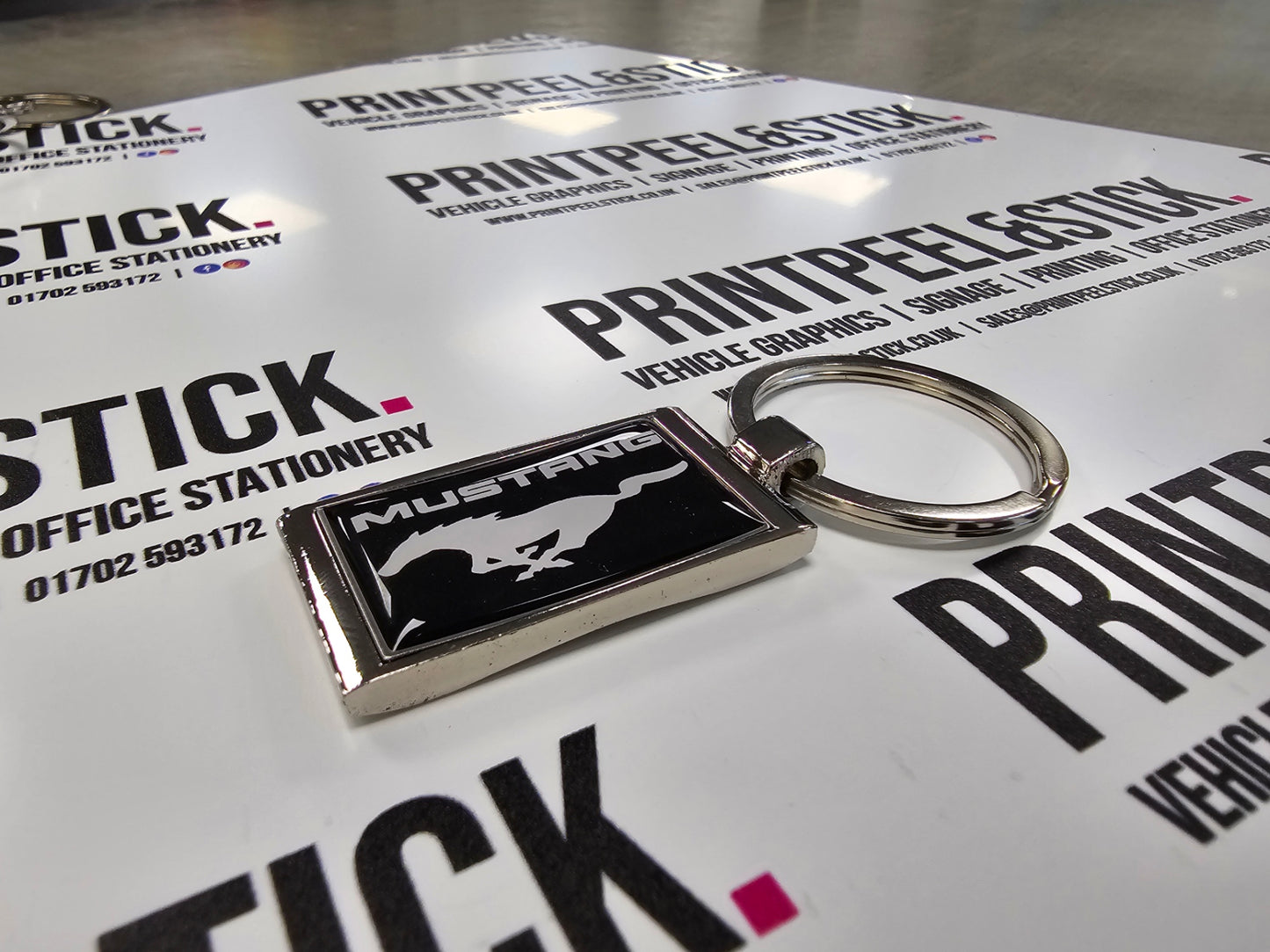 Vehicle Branded Rectangular Key Ring