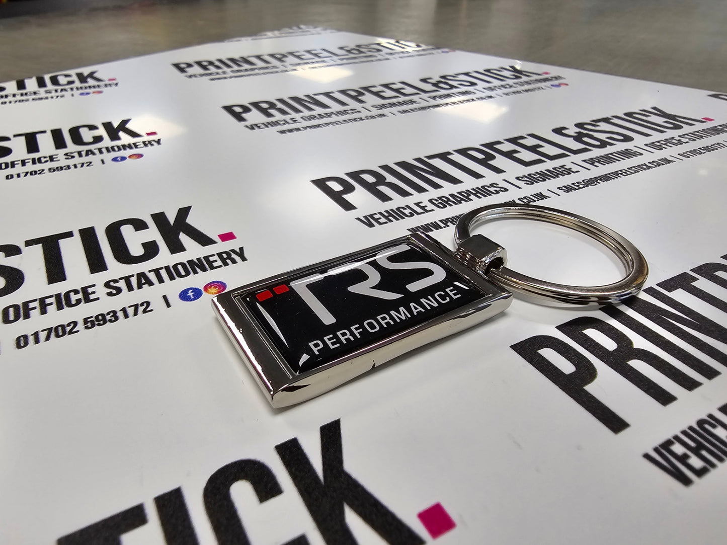 Vehicle Branded Rectangular Key Ring