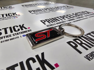 Vehicle Branded Rectangular Key Ring