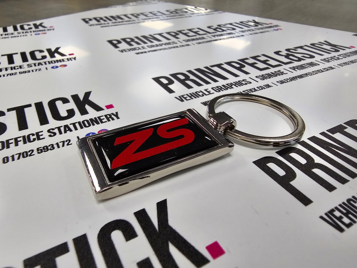 Vehicle Branded Rectangular Key Ring