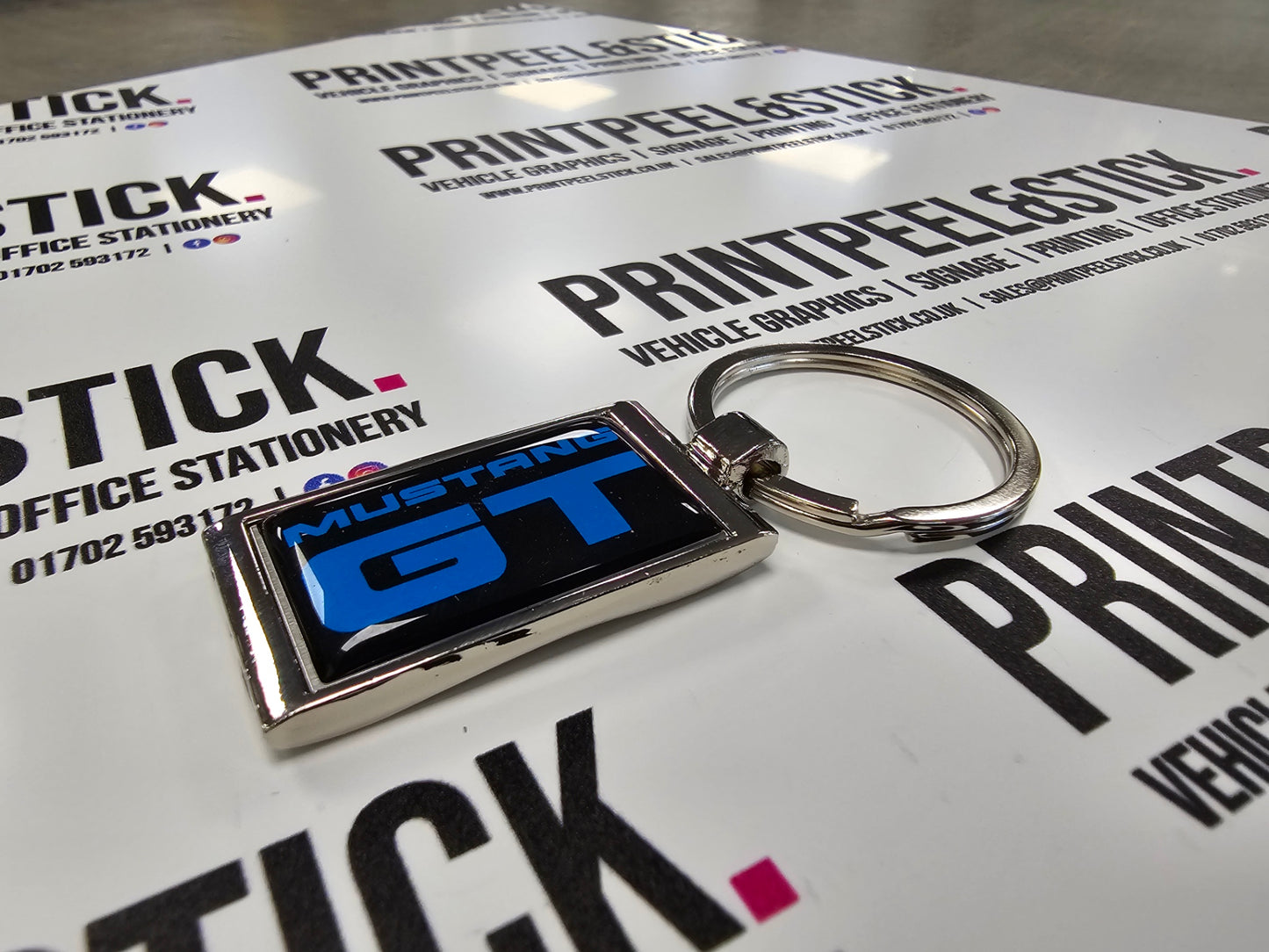 Vehicle Branded Rectangular Key Ring