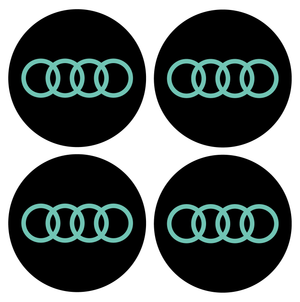 Wheel Centre Cap Gels (Set of 4) - Audi Rings