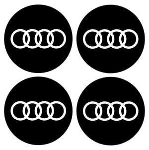 Wheel Centre Cap Gels (Set of 4) - Audi Rings