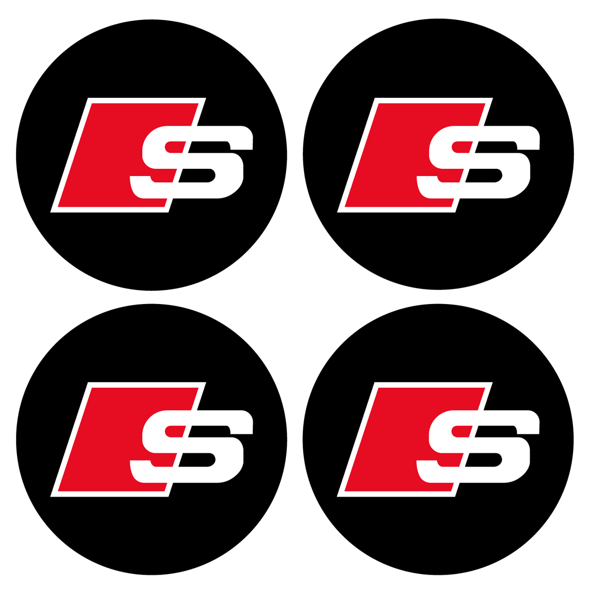 Wheel Centre Cap Gels (Set of 4) - Audi "S"