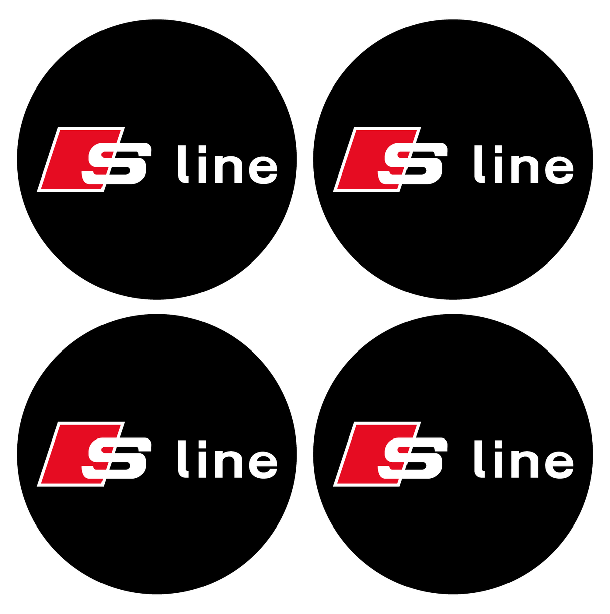 Wheel Centre Cap Gels (Set of 4) - Audi "S Line"