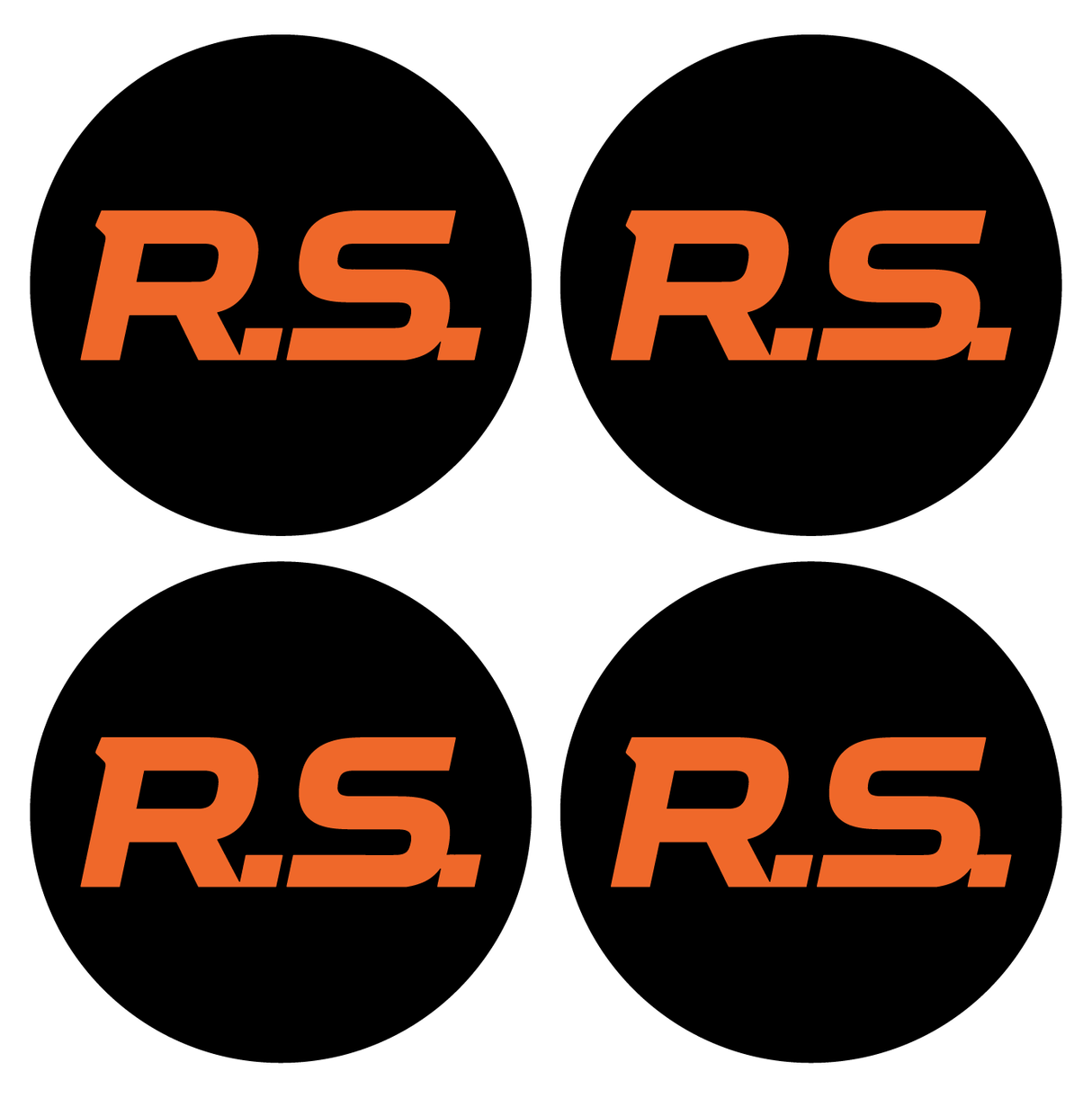 Wheel Centre Cap Gels (Set of 4) - Renault "RS"