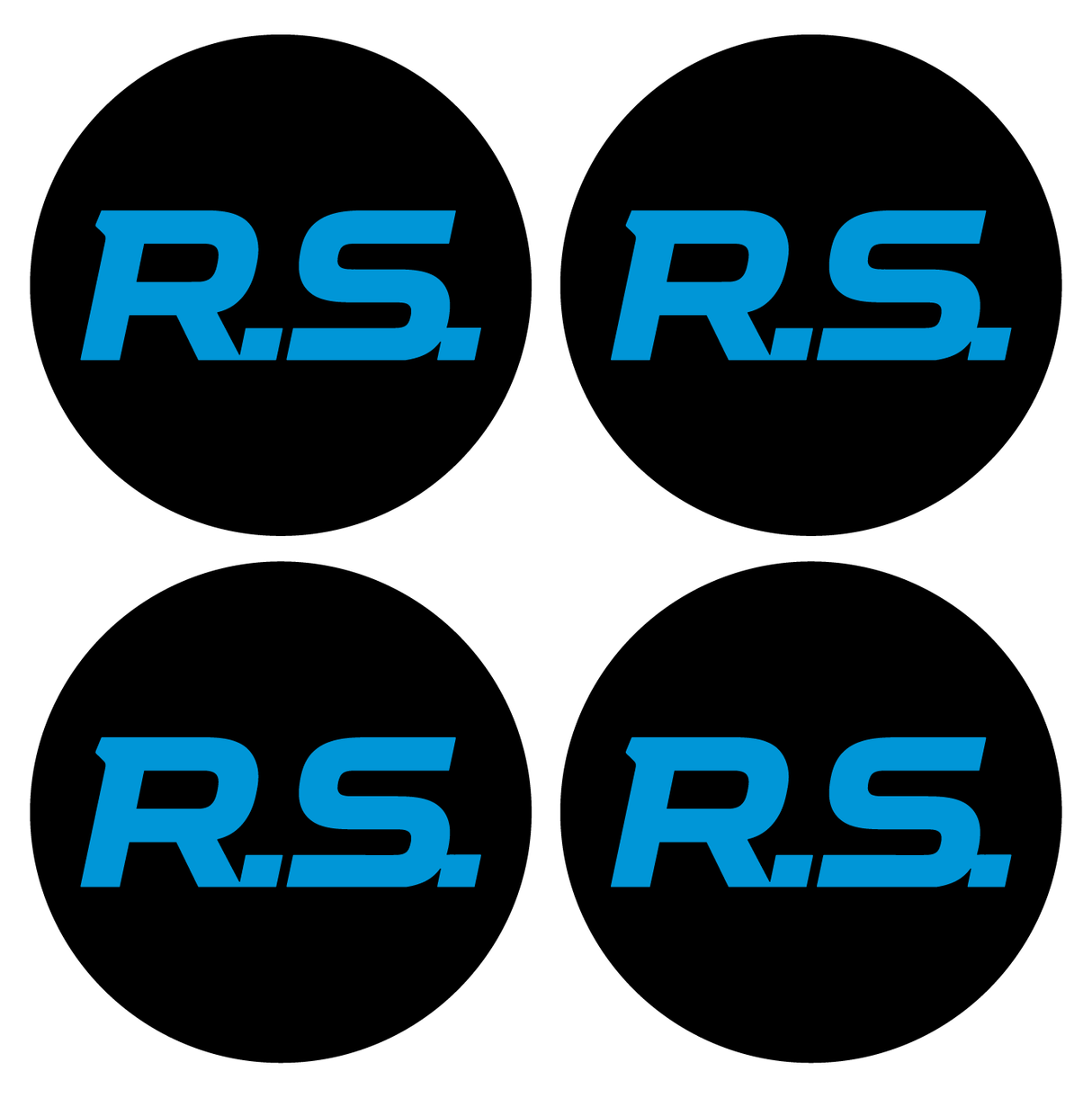 Wheel Centre Cap Gels (Set of 4) - Renault "RS"