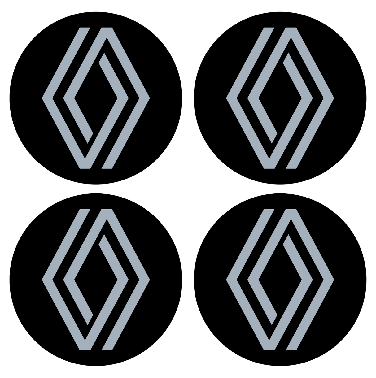 Wheel Centre Cap Gels (Set of 4) - Renault Diamond (New Style)