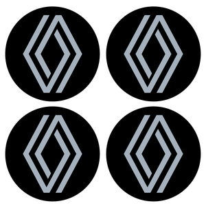 Wheel Centre Cap Gels (Set of 4) - Renault Diamond (New Style)