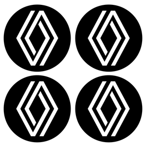 Wheel Centre Cap Gels (Set of 4) - Renault Diamond (New Style)