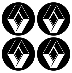 Wheel Centre Cap Gels (Set of 4) - Renault Diamond (Old Style)