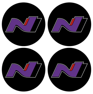 Wheel Centre Cap Gels (Set of 4) - Hyundai "N"