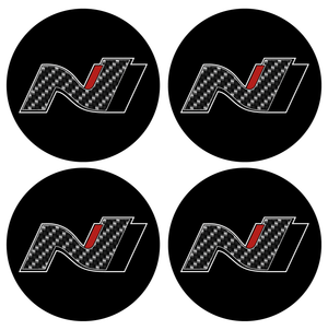 Wheel Centre Cap Gels (Set of 4) - Hyundai "N"