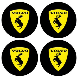 Wheel Centre Cap Gels (Set of 4) - Volvo Prancing Moose