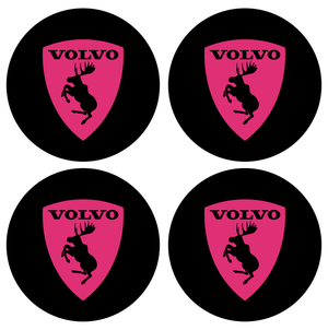 Wheel Centre Cap Gels (Set of 4) - Volvo Prancing Moose