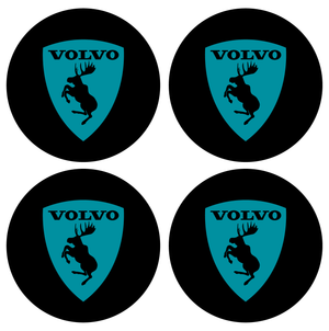 Wheel Centre Cap Gels (Set of 4) - Volvo Prancing Moose