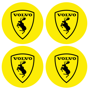 Wheel Centre Cap Gels (Set of 4) - Volvo Prancing Moose