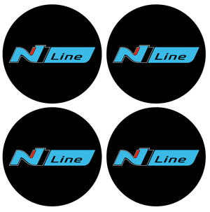 Wheel Centre Cap Gels (Set of 4) - Hyundai "N Line"