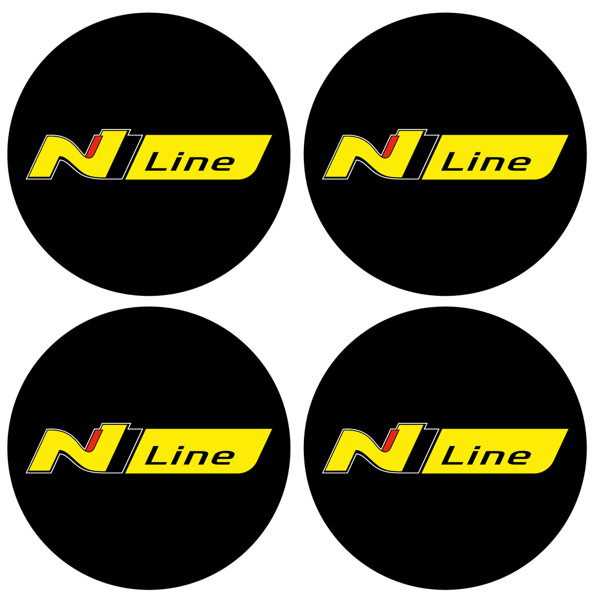 Wheel Centre Cap Gels (Set of 4) - Hyundai "N Line"