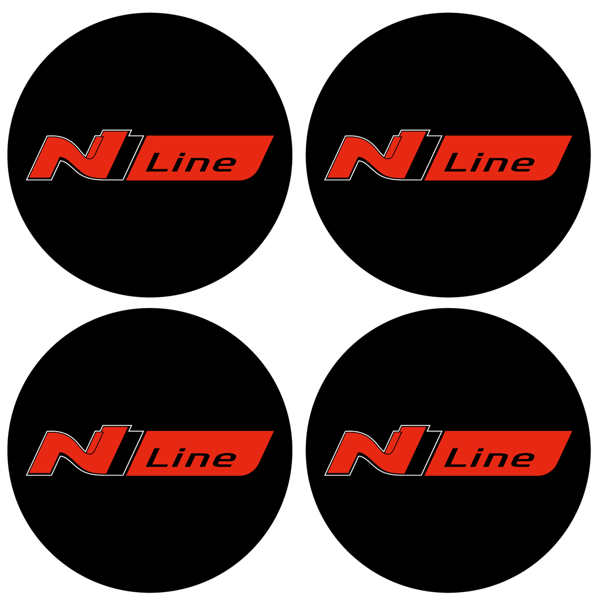 Wheel Centre Cap Gels (Set of 4) - Hyundai "N Line"