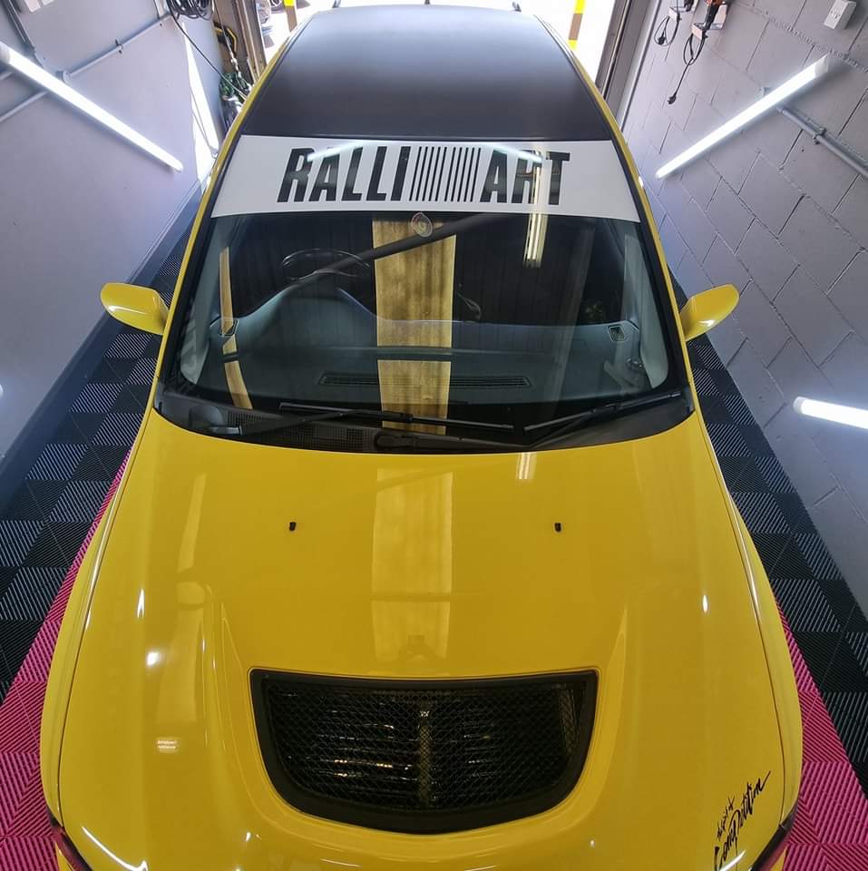 Ralliart Cut Out Sun Strip