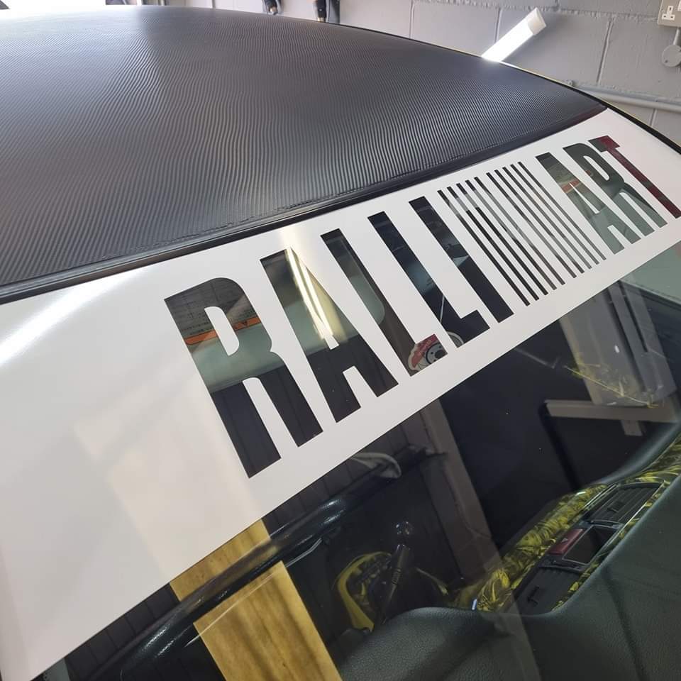 Ralliart Cut Out Sun Strip