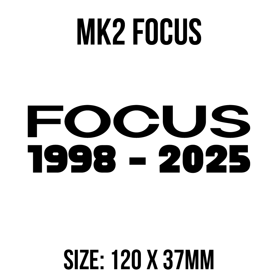 Focus Heritage Decal Sticker  (1998-2025)