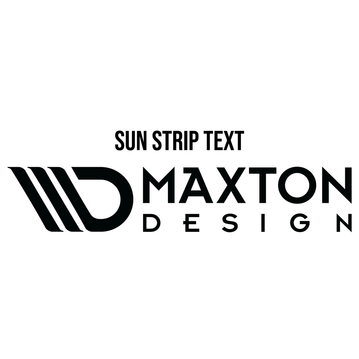 Maxton Design Sun Strip Text