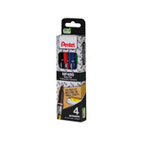 Pentel Permanent Marker Fine Assorted (Pack of 4)