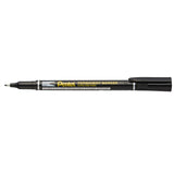 Pentel Permanent Marker Fine Black (Pack of 4)