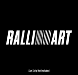 Ralliart Sun Strip Text