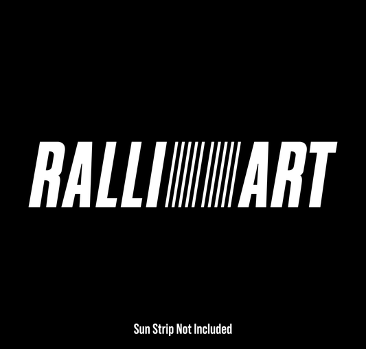 Ralliart Sun Strip Text