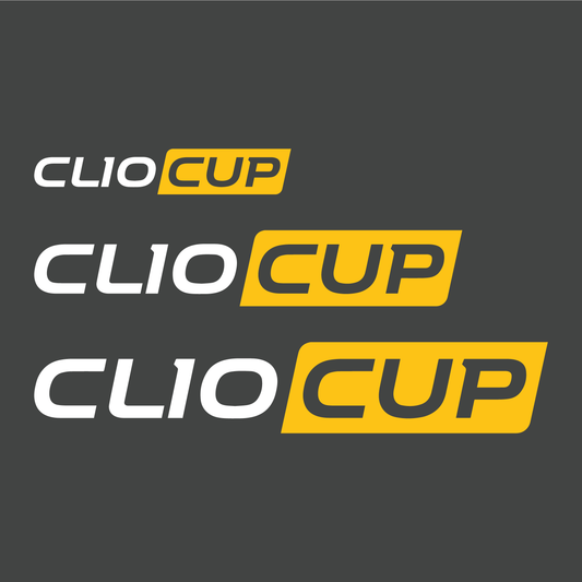 Renault "Clio CUP" logo decal