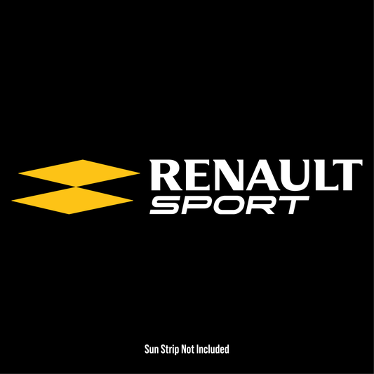 Renault Sport Sun Strip Text