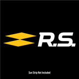 Renault "RS" Sun Strip Text