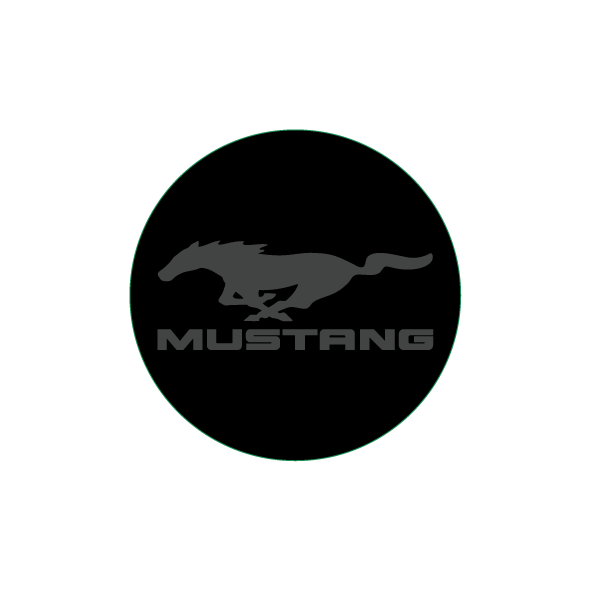 28mm Ignition Button Gel Badge - Mustang Logos