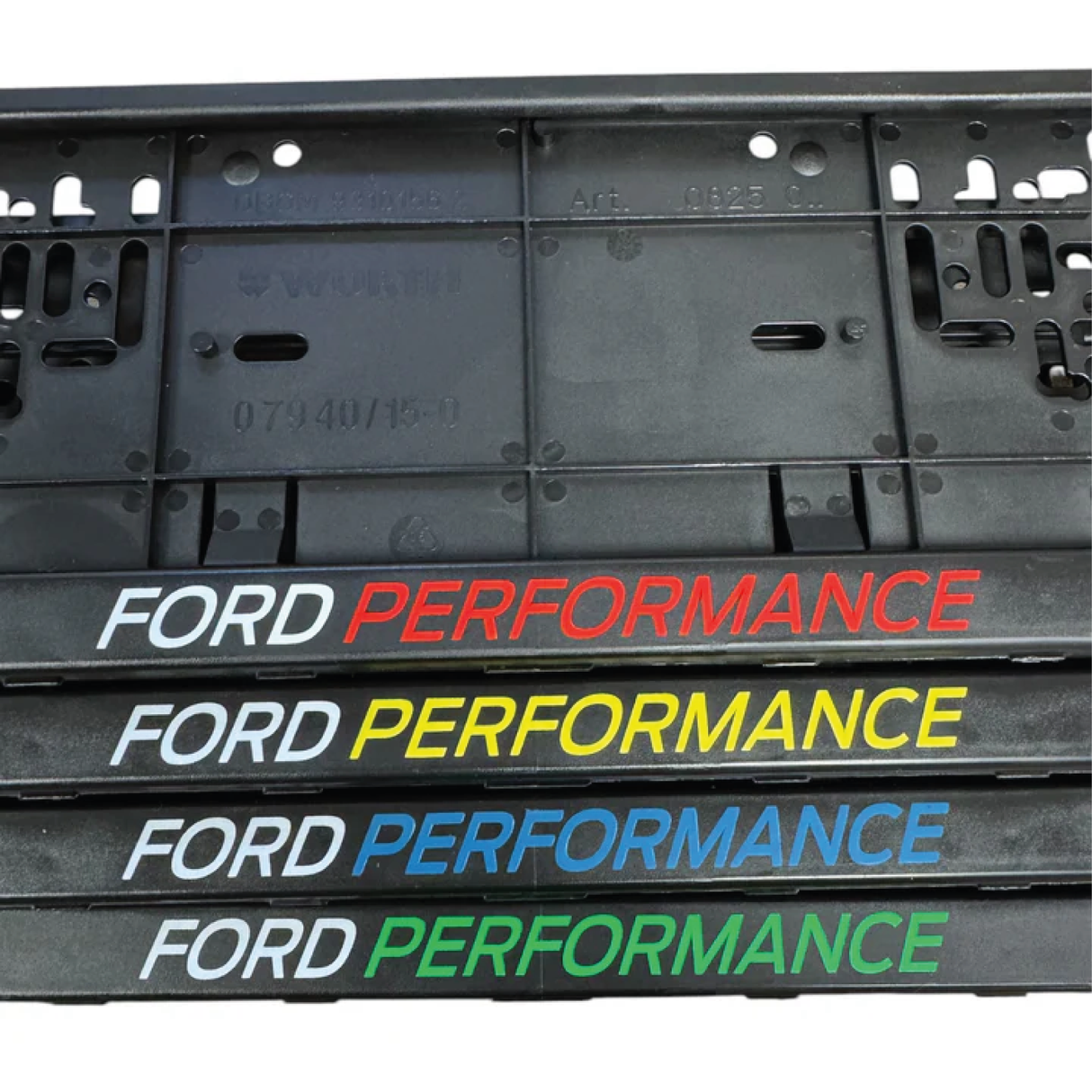 Ford Performance Number Plate Holder Set of 2