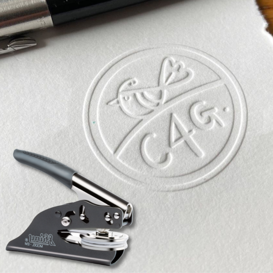 Custom Logo Embossing Seal - 38mm Circular