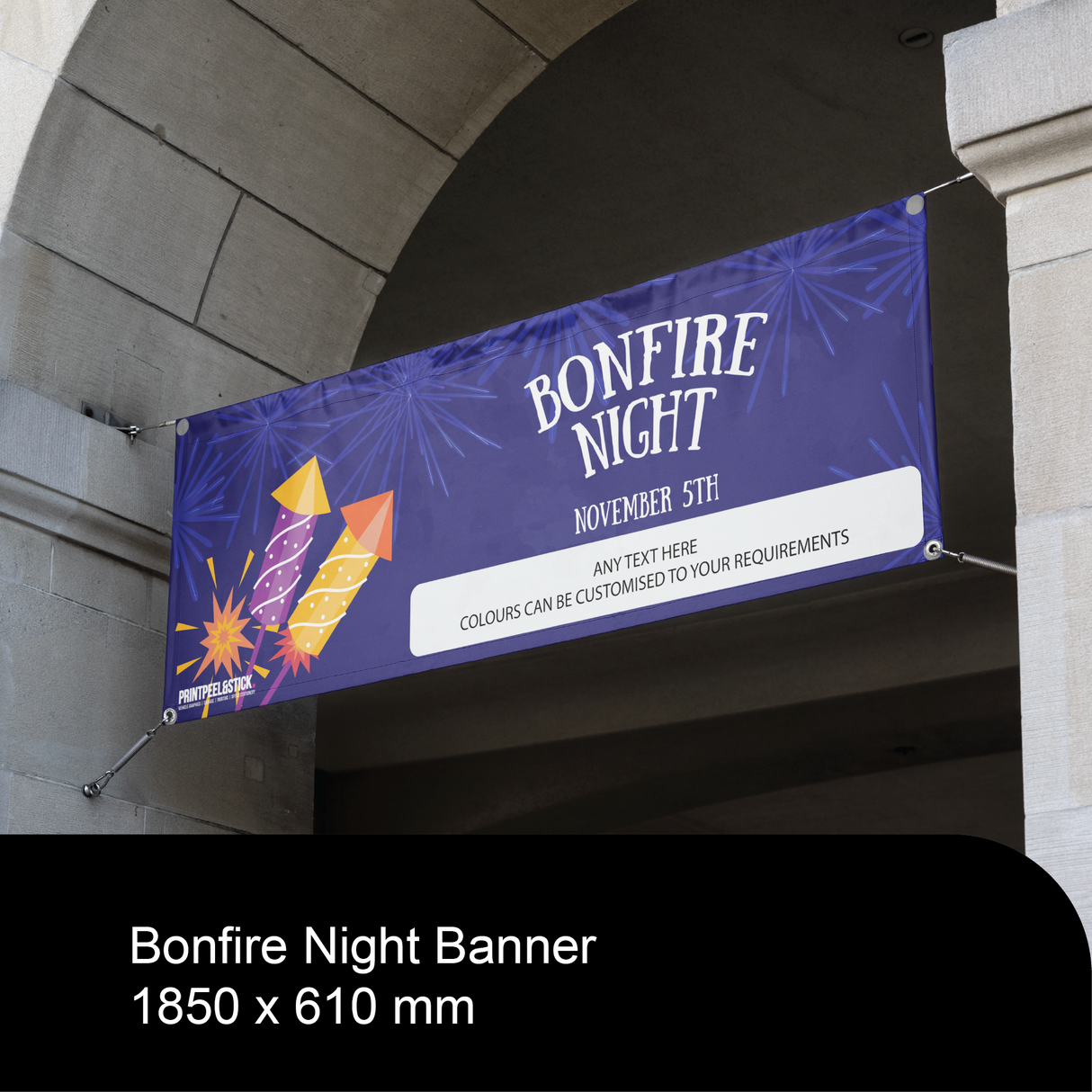 "Pre-Designed" Bonfire Night Advertisement Banner